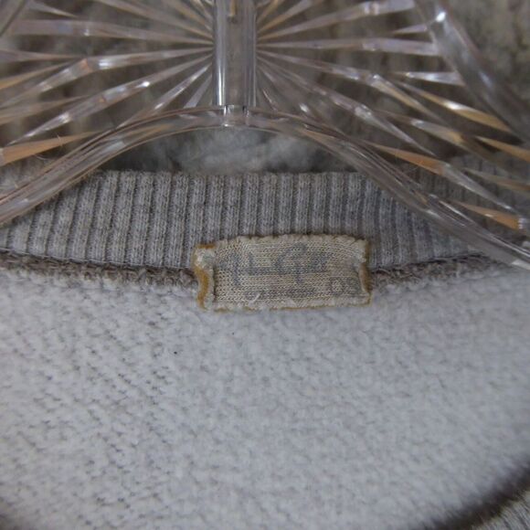 John Galt Sweatshirt Womens Small Gray Cropped Crewneck Oversized California - Picture 3 of 9